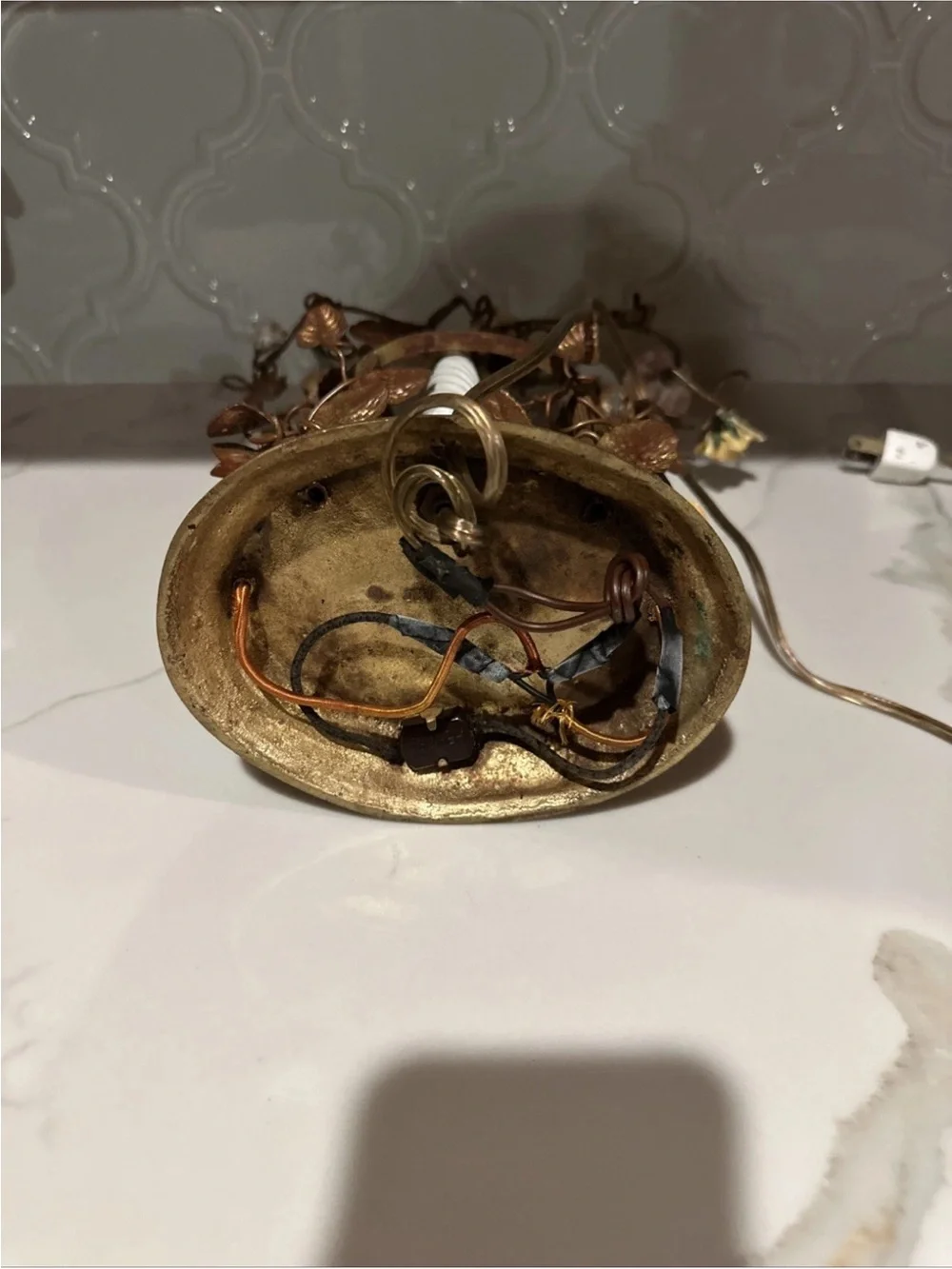 vintage porcelain sculptural lamp - Collection Master Piece